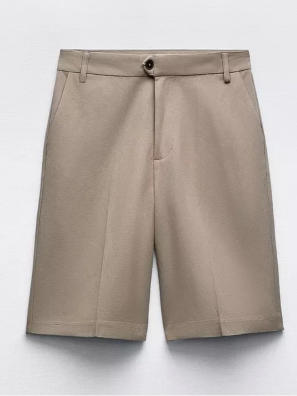 Zara Tailored Khaki Shorts